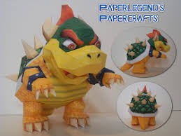 Papercraft4u Free Papercrafts Paper Toys Paper Models Gratis Papercraft Super Mario 64 Bowser Super Mario Bowser Papercraft Download