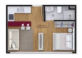 Resultado De Imagem Para Projeto Apartamento 50m2 Layout De Apartamento Pequeno Plantas De Estudios Projeto De Apartamento