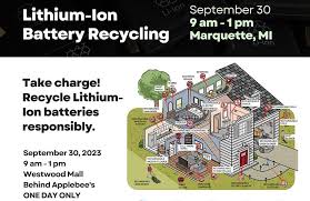 Lithium Battery Recycling Event This Saturday