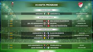 Lig maç sonuçları sayfasındasınız ve bu sayfadan türkiye 1. Tff 1 Lig 29 Ve 30 Hafta Programlari Aciklandi Spor Toto 1 Lig Haber Detay Sayfasi Tff