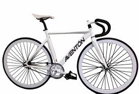 Aventon Mataro Fixed Gear Track Bike In White Bikesxpress
