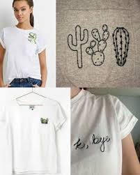 Camisetas Personalizadas Em Mogi Das Cruzes Bordando E Customizando Sua Camiseta Basica Truques De Meninas Camisetas Bordadas Customizar Camisetas Roupas Artesanais