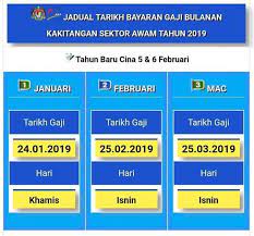 Info gaji akan diperbarui pada akhir desember. Sarawak Kamek Jadual Bayaran Gaji Kakitangan Awam 2019 Facebook