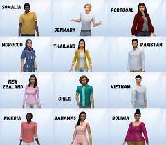 Project: Replace the townies! I've been making single sims from different  countries to add to my worlds so that they feel a bit more real and  diverse. I have done over 30