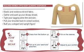 Upper Arm Shaper For Women Rib Knit Compression Crop Top Shapewear Chest Brace Up Bra Humpback Posture Corrector