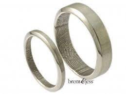 Brent Jess Custom Handmade Fingerprint Wedding Rings Fingerprint Wedding Bands Fingerprint Jewelry Fingerprint Wedding