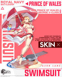Maybe you would like to learn more about one of these? Azur Lane Official On Twitter Prince Of Wales Swimsuit Sun Shining Upon Windsor How S My Swimsuit Commander Haha Let Me Teach You How To Compliment A Girl In This Kind