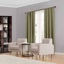 Living room curtains at times make a lot of difference to a home than huge furniture and new paint. Amazon Com Eclipse Kendall Thermal Insulated Single Panel Rod Pocket Darkening Curtains For Living Room 42 X 84 Artichoke Home Kitchen