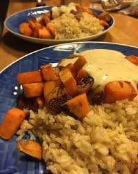 Susskartoffel Mit Feigen Tahini Ingwer Sauce Susskartoffel Feigen Rezepte