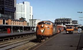 Vline S A78 Geelong Train At Melbourne Spencer Street Station 1985 Train Model Railway Melbourne Australia