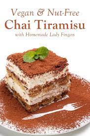 Vegan Chai Tiramisu Recipe With Homemade Ladyfingers Recipe Tiramisu Recipe Vegan Tiramisu Food Processor Recipes