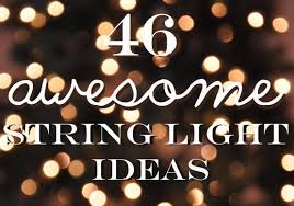 Drill an angled hole through the dowel, run a length of copper pipe through it, and glue in place. 46 Awesome String Light Diys For Any Occasion
