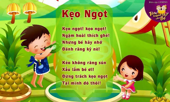 MỘT SỐ BÀI THƠ GIÀNH CHO TRẺ MẪU GIÁO NHỠ 4-5 TUỔI