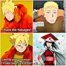 Boruto X Sarada Loves The Hokage 3 Meme Borusara Naruto Shippuden Anime Anime Naruto Naruto Funny