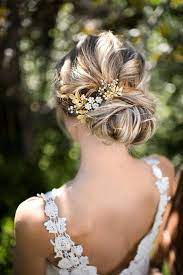 Epingle Sur Accessoires Cheveux Coiffure Mariage Chignon Mariee Boheme Romantique Retro