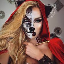 1001 Ideen Fur Einfache Halloween Kostume Zum Entlehnen Einfache Entlehnen Fur Hall Creative Halloween Makeup Red Riding Hood Makeup Halloween Makeup