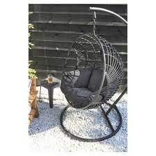 Hangstoel Joya wicker zwart 114x107x66 cm | Tuinstoelen | Tuinmeubelen |  Tuin | KARWEI | Hangstoel, Tuinstoelen, Tienerjongens slaapkamer
