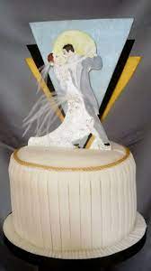 Wedding Cakes By Franziska Art Deco Wedding Cake Design Art Deco Wedding Cake Art Deco Cake Art Deco Cake Topper