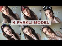 Bandana Esarp Baglama 6 Farkli Model Youtube Bandanalar Youtube Bandana Sac