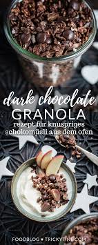 Recette De Muesli Au Chocolat Au Four Delicieux Granola Au Chocolat Trickytine Lois Recettesdedess En 2020 Granola Au Chocolat Recette Muesli Recette Artisanale