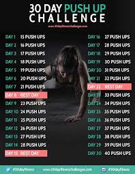 take the 30 day push up challenge this month and get those