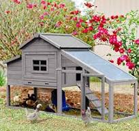 Aivituvin Air18 Bunny Cage Aivituvin 51.6" Outdoor Rabbit Hutch -  Waterproof Chicken Coop With Run & No-Leak Tray (Grey) Aivituvin Rabbit  Hutch