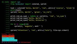 Html color code and tabluar issue. Print Colors In Python Terminal Geeksforgeeks