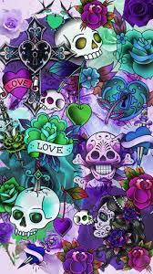 Free Sugar Skull Wallpapers For Android In 2021 Sugar Skull Wallpaper Skull Wallpaper Skull Artwork