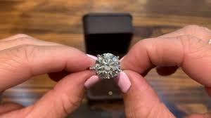 1.5 carat diamonds in different setting styles. 8 Ct Round Diamond Youtube