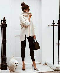 Best Way To Style Black Leggings Society19 In 2021 Stylish Winter Outfits Office Outfits Women Casual Casual Work Outfits