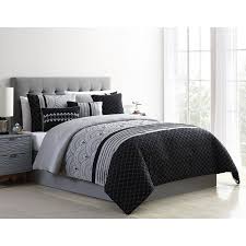 Best color comforter sets king. Better Homes Gardens Art Deco Metallic 7 Piece Comforter Set King Black From Better Homes Gardens Accuweather Shop