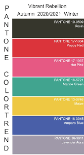 Pantoneview home + interiors 2021 provides guidance through this transformation, where freshness can come from terra cotta, whose. Color Trend Pantone 2020 2021 Autumn Winter Color Trends Fashion Pantone Trends Color Trends