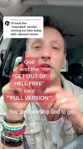 Replying to @ken.arrington @ken.arrington God and the “Get Out of Hell  Free” card FULLVERSION #christiansoftiktok #jesus #realgospel #1john4v18  #god