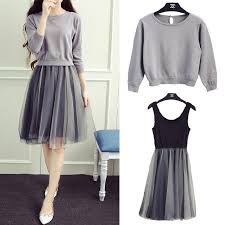 Students Fashion Knitting Sweater Vest Dress Two Piece From Fashion Kawaii Japan Korea Stylish Dresses Fashion Student Fashion