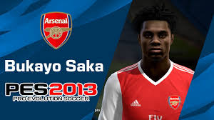 Bukayo saka plays for english league team arsenal in pro evolution soccer 2021. Bukayo Saka Arsenal Fc Pes2013 Face Youtube