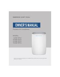 Maybe you would like to learn more about one of these? Emerson Quiet Kool Eapc14rsd1 12000 Btu 8000 Btu Doe Portable Air Conditioner With Remote Wi Fi And Voice Control For Rooms Up To 550 Sq Ft Instructions Assembly Manualzz