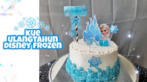 Birthday hiasan kue ulang tahun. Kue Ulang Tahun Frozen Simpel Dan Cantik Bangeeet Youtube