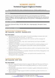 A resume format for fresher civil engineers is designed to ensure your individual skill set stands out while also complying with the specific criteria an employer is looking for. Technical Support Engineer Resume Samples Qwikresume