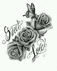 Sweet Love Tattoo Tattoos Chicano Tattoos Rose Drawing Tattoo