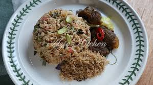 Borneo food adventure | nasi goreng kerabu, penang kuay teow & penang prawn mee. Nasi Goreng Kerabu Yang Terlajak Sedap Azie Kitchen