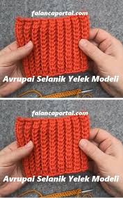 Avrupai Selanik Yelek Modeli Orgu Kasnagi Orgu Orgu Desenleri