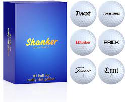 Always hit it at 6 o'clock and make it go toward 12 o'clock. Buy Shanker Golf Balls Rude Trick Balls With Funny Sayings 6 Ball Gift Pack Novelty Gag Playing Quality Hero Edition The 1 Ball For Shite Golfers Online In Turkey B08g48v6tj