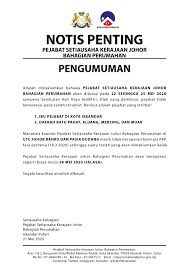 Pejabat setiausaha kerajaan johor (bahagian perumahan). Sukj Bahagian Perumahan Peringatan Makluman Penutupan Pejabat Setiausaha Kerajaan Johor Bahagian Perumahan Sempena Sambutan Hari Raya Aidilfitri Adalah Seperti Yang Tertera Theamazingteamsukjperumahan Penutupanpejabat Harirayaaidilfitri2020