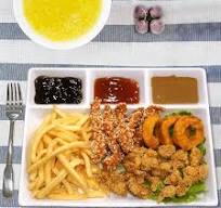 Cinf Divided Ceramic Plate Compartments Sauce Dishes Serving Saucers Bowl Quadrant Shaped Dinner Luncheon Salad Pigment tray Snacks