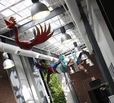 Beautiful Birds Created By Visual Arts Students Overlook The Hallway Of The Visual Arts Centre Summer 2012 Visual Art Student Art Visual