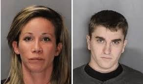 California mom Rebecca Thomas, 34, and her boyfriend, 23, charged with  murder after her two-year-old son was strangled to death and burned with a  cigarette