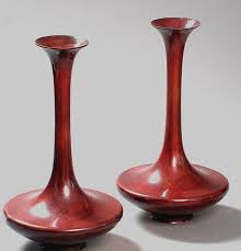 Sold Price Pair Of Very Elegant Vases With Long Necks Invalid Date Cet Elegant Vases Turned Vase Vase