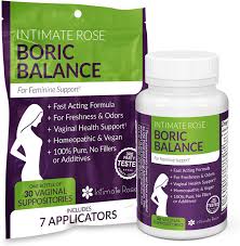 Furthermore, this compound is also used in medical dressings and salves. Amazon Com Boric Acid Vaginal Suppositories 30 Count 600mg 7 Applicators Made In Usa Helps Fight Against Bv Yeast Infections Odor Promote Ph Balance For Women Vaginal Health Health Personal Care
