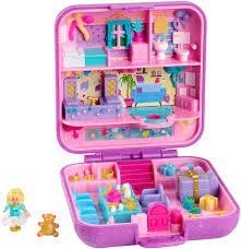 Polly Pocket Gjj51 Partyspass Voller Uberraschungen Nostalgie Schatulle Geschenkbox Spielzeug Ab 4 Jahren Amazon De Spielzeug