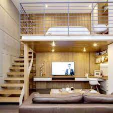 Desain kamar tidur ukuran 3×3 sempit | sumber : 7 Inspirasi Desain Kamar Tidur Mezzanine Gotomalls